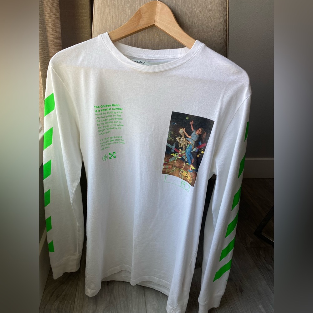Off-White long sleeve shirt designed by Virgil Abloh Size S
